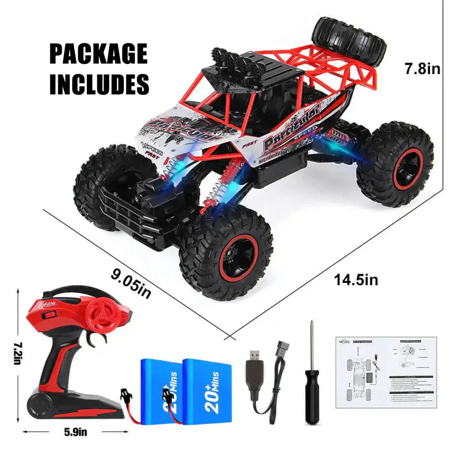 Monster Truck Toy Remote Control Off Road Stunt Vehicle For Kids