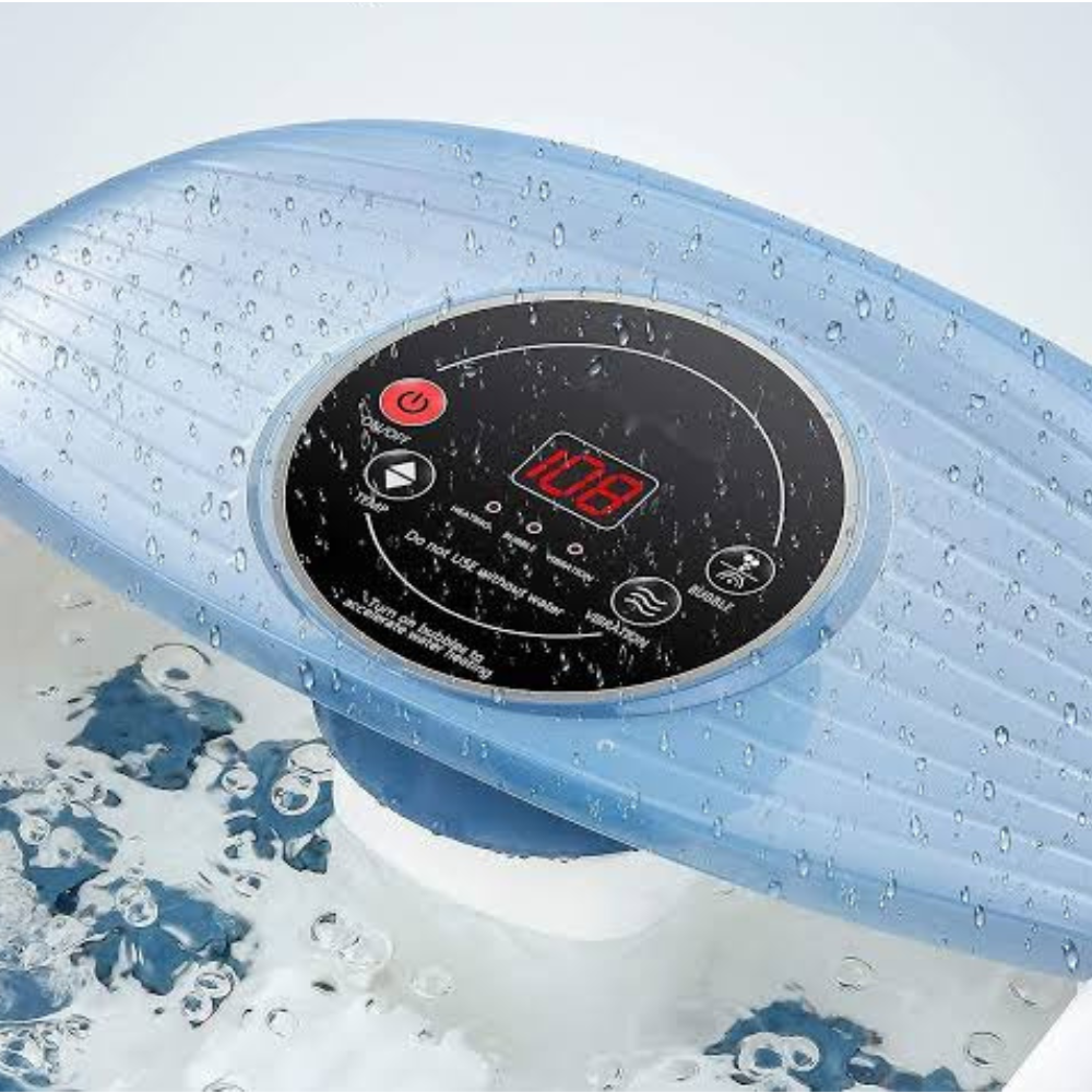 Foot Spa Massager With Temperature Control, Bubble Bath And Vibration