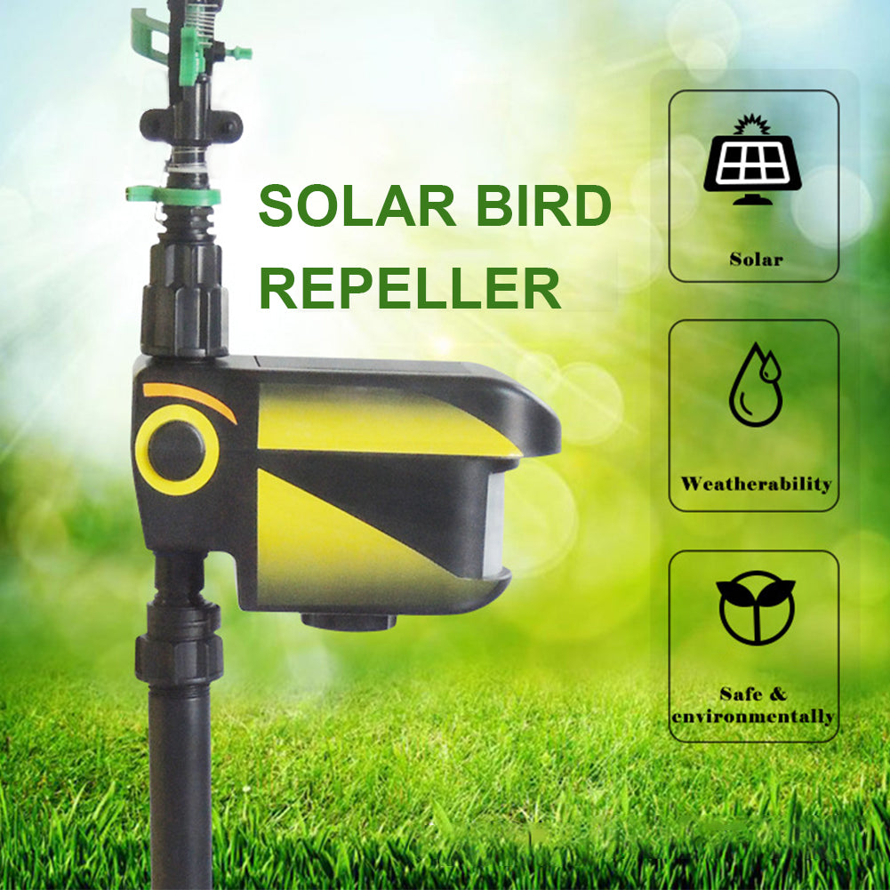 Motion Activated Solar Sprinkler For Deer Repellent And Garden Protection
