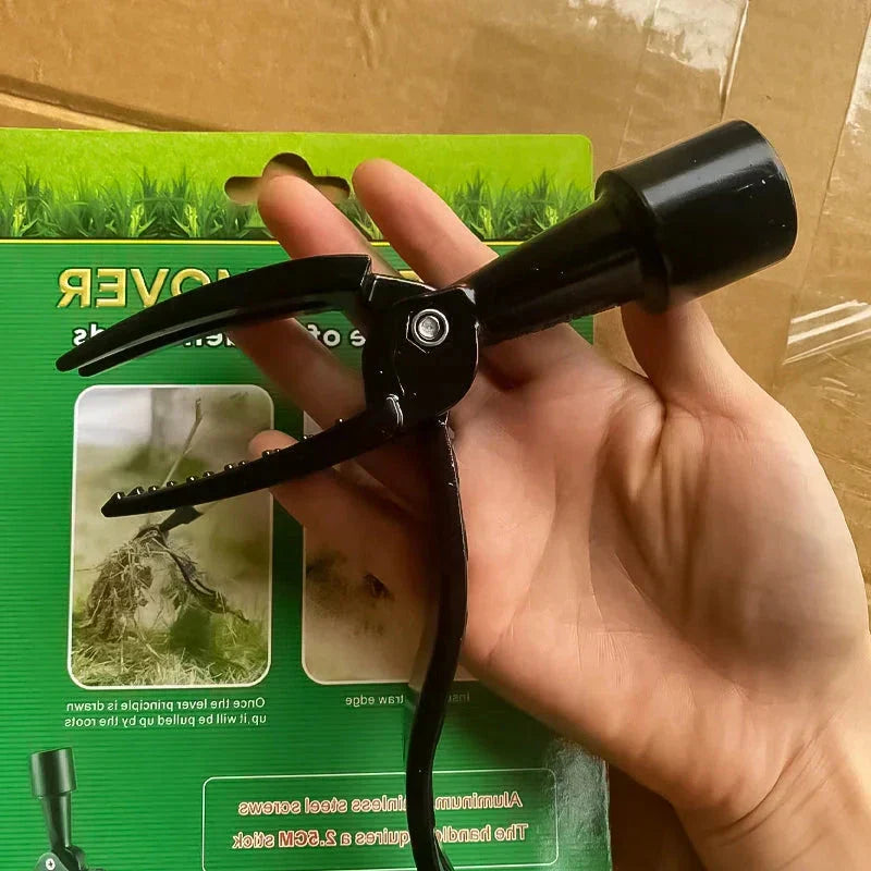 Weed Puller With Adjustable Long Handle And Detachable Stainless Steel Head
