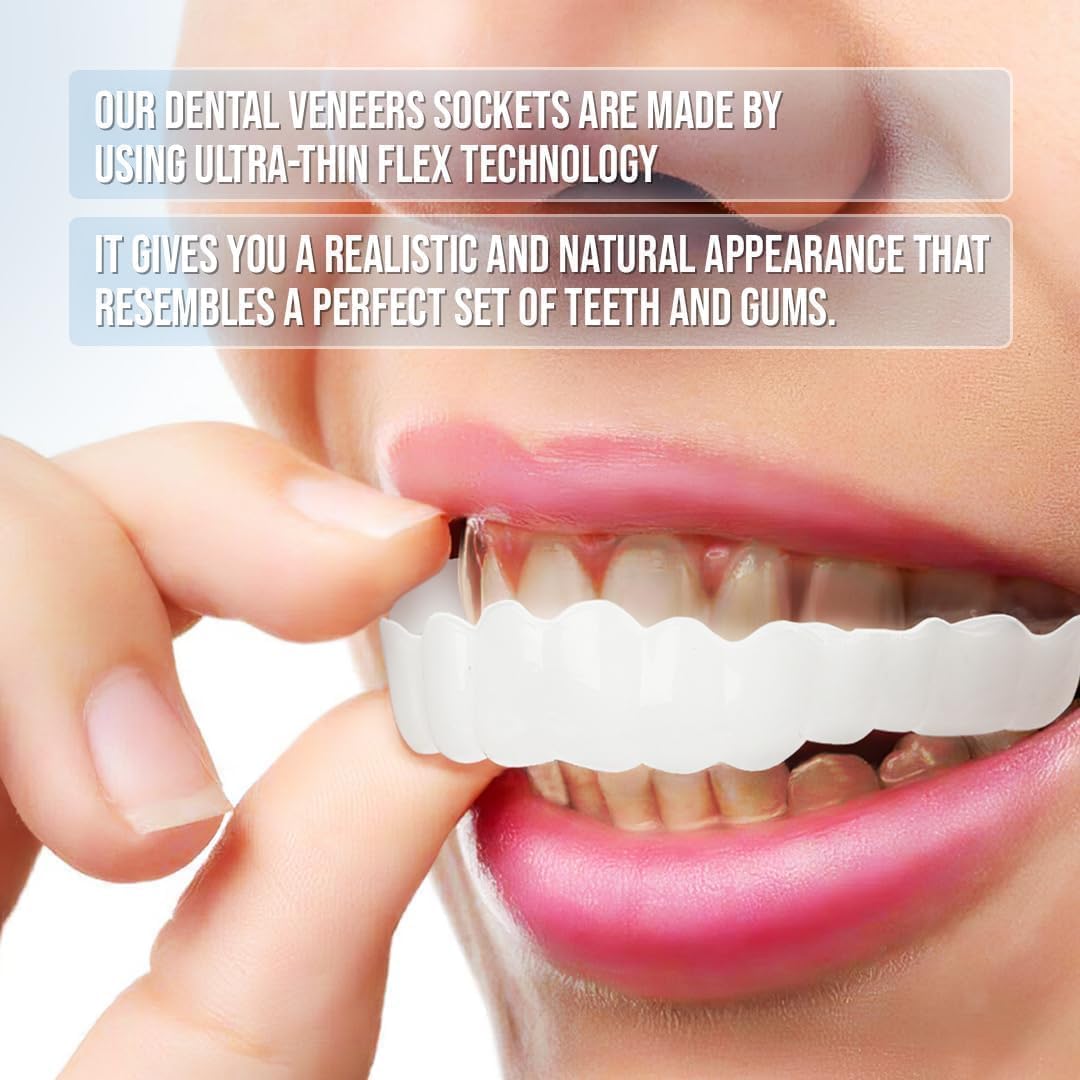 Dental Veneer Set Includes Upper And Lower Teeth For Natural Smile