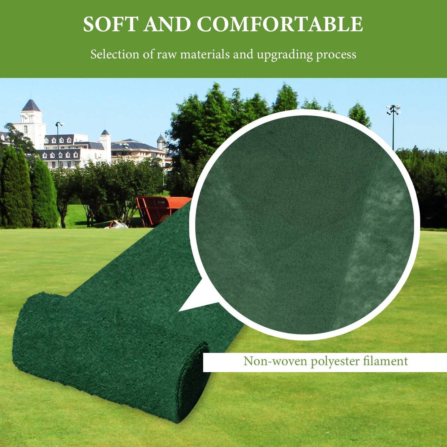 Grass Seed Mat For Quick Green Lawn Repair And Overseeding