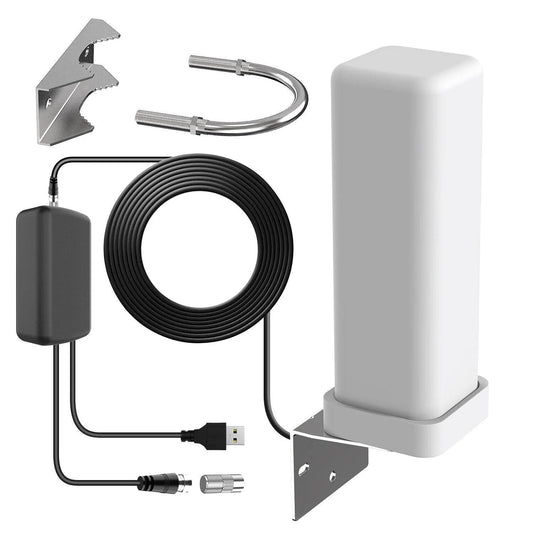 Outdoor HDTV Antenna Amplified Premium 360° 2025 Model 460-Mile Range