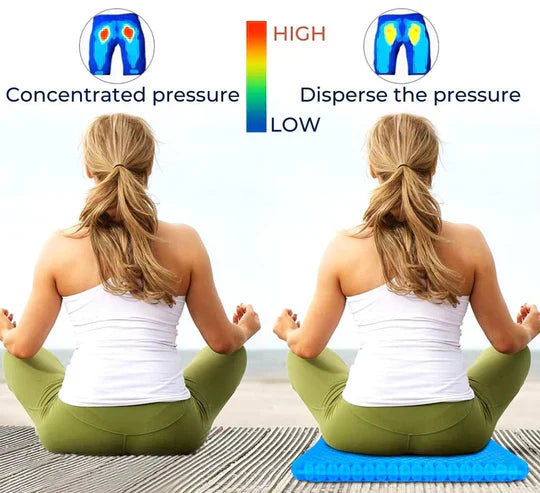 Orthopedic Gel Seat Cushion For Tailbone Relief And Lower Back Support