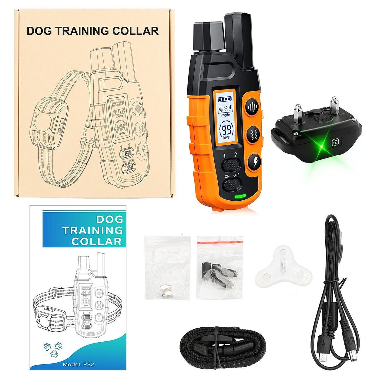 Remote Dog Training Collar 1000m Range Waterproof Rechargeable E-Collar