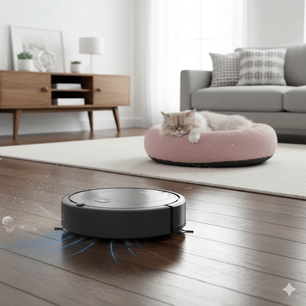 Robot Vacuum Cleaner With Ultra-Quiet Cleaning And HEPA Filtration