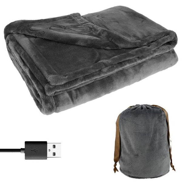 Electric Heated Blanket Cordless Rechargeable Battery Operated Portable Throw