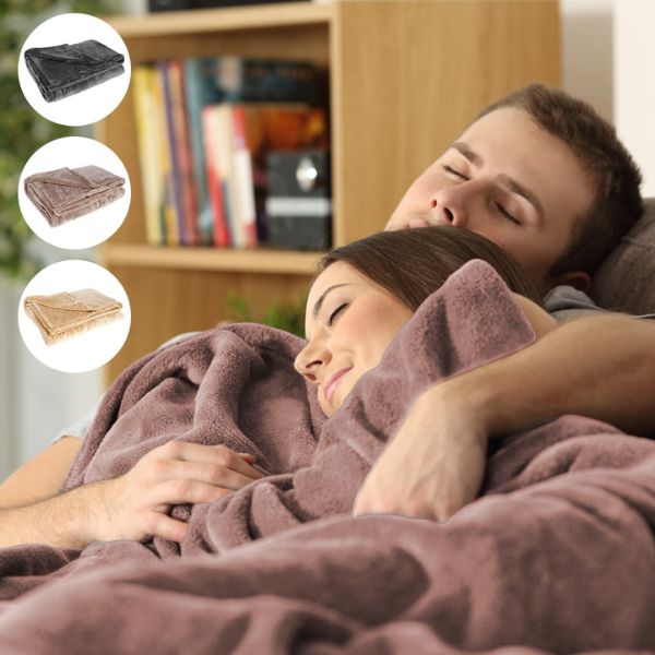 Electric Heated Blanket Cordless Rechargeable Battery Operated Portable Throw