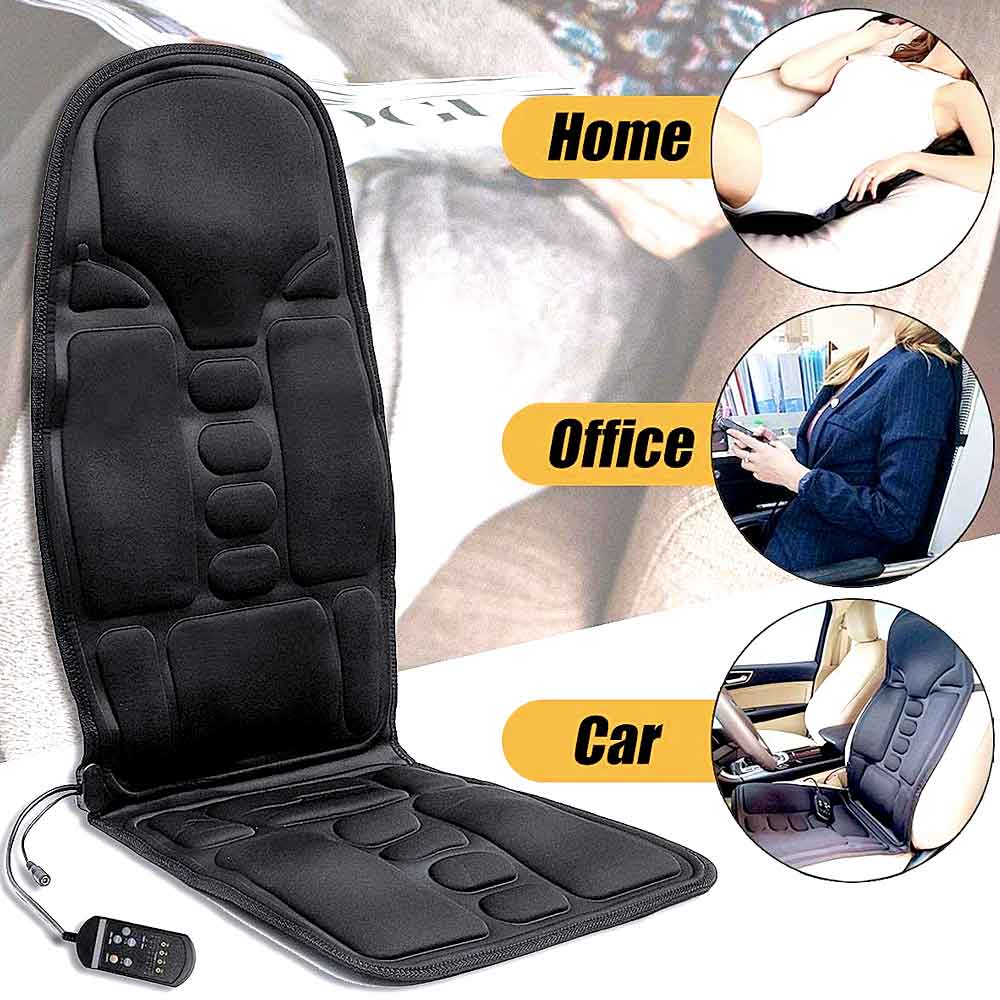 Massage Chair Pad 8 Modes Heated Neck Back Cushion For Car Home