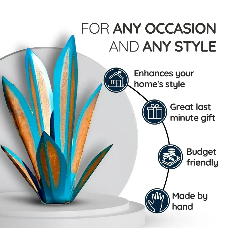 Metal Agave Americana Decorative Plant Sculpture For Indoor And Outdoor