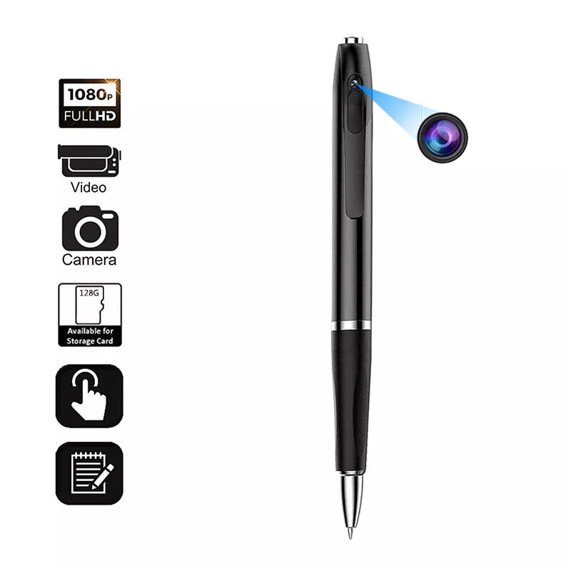 Pen Camera 1080P Voice Video Recorder For Business Conferences Wearable Micro Cam