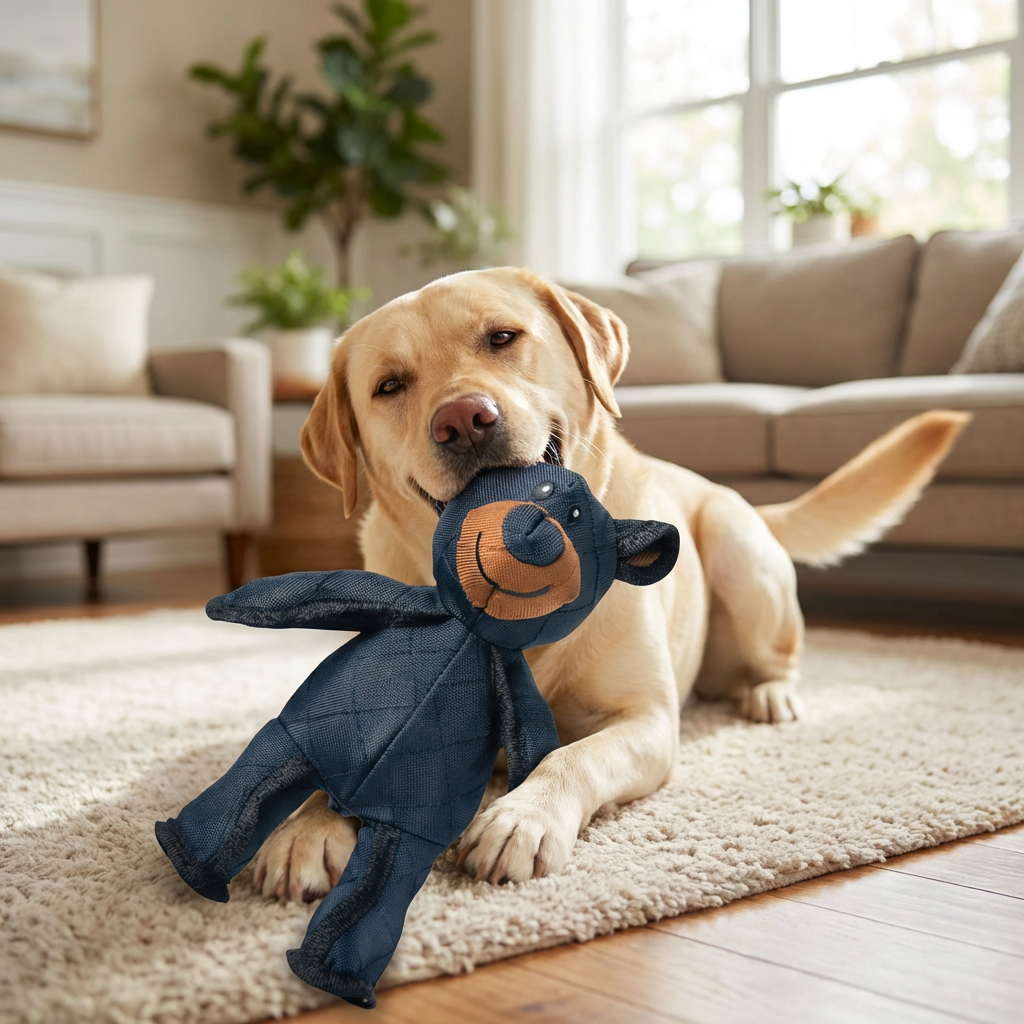 Dog Chew Toys Interactive Bear Design For Heavy Chewers