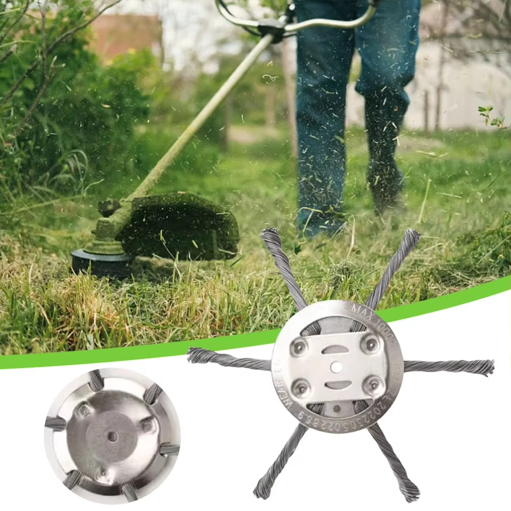 Weed Trimmer Head Replacement With Steel Wire For Universal Fit