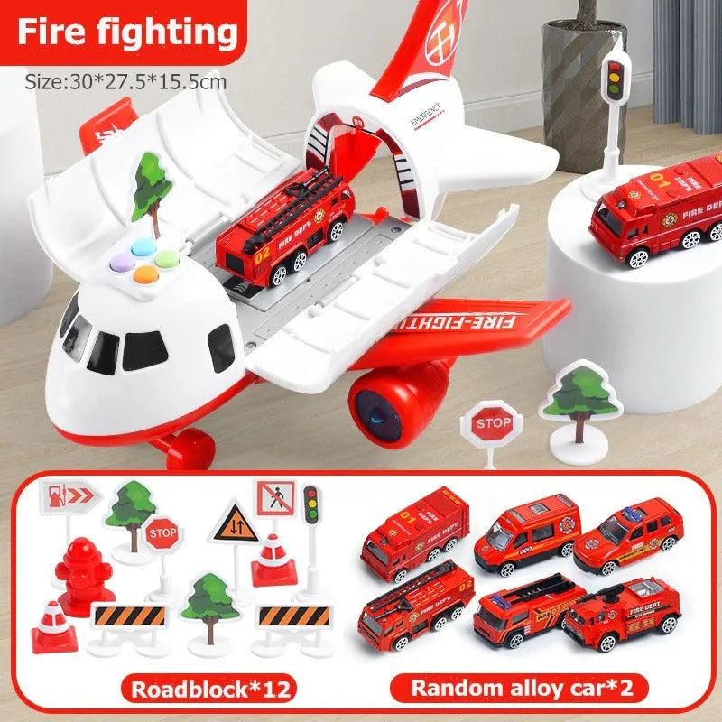 Airplane Toy Set With 12 Colorful Wooden Planes For Kids