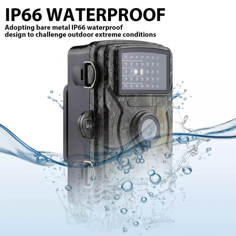 Trail Camera With Night Vision For Outdoor Wildlife Monitoring