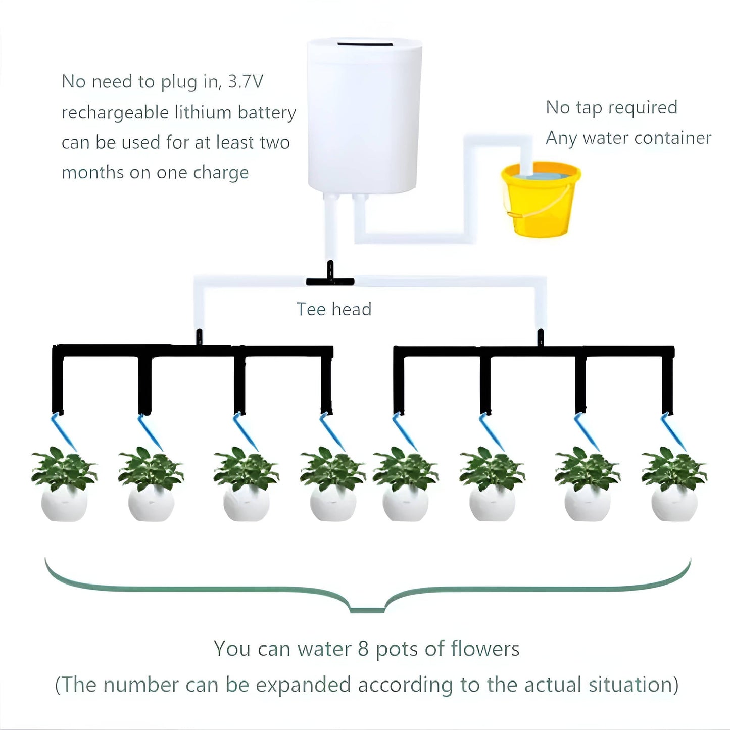 Water Pump Controller For Automatic Garden Watering Systems With Timer