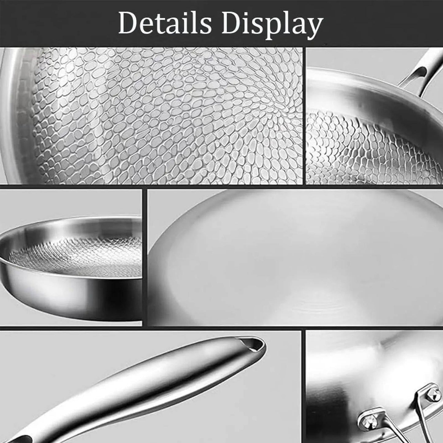 Nonstick Frying Pan With Titanium Coating, PFOA-Free, Scratch-Resistant