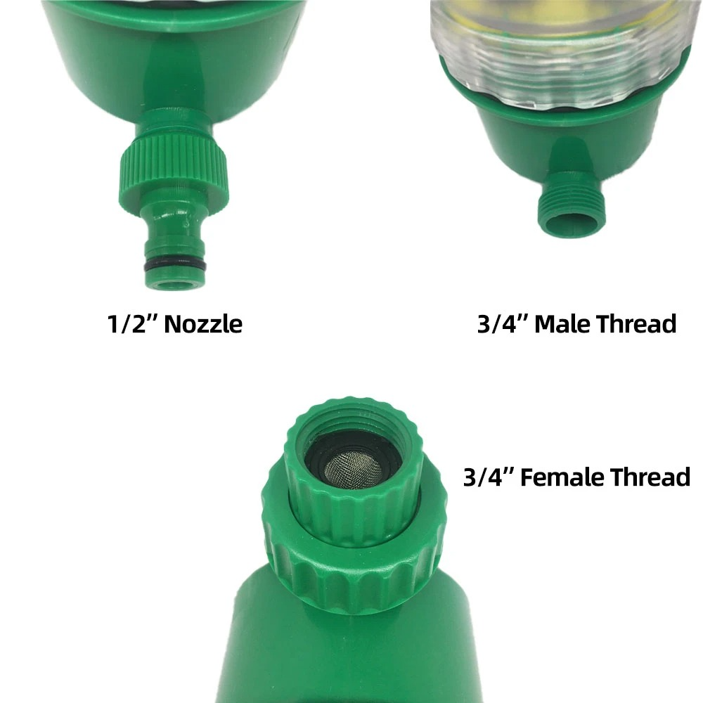 Drip Irrigation System With Automatic Timer For Garden Beds And Pots