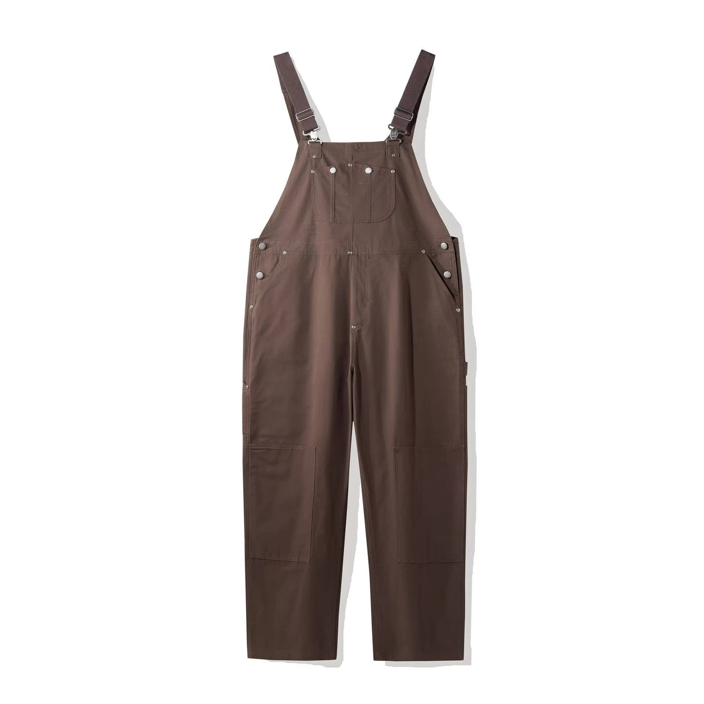 Women's Canvas Bib Overalls Duck Cloth Workwear Dungarees With Pockets