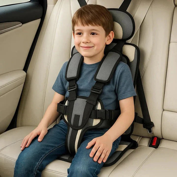 Child Travel Car Seat With Safety Harness For Secure Vehicle Use