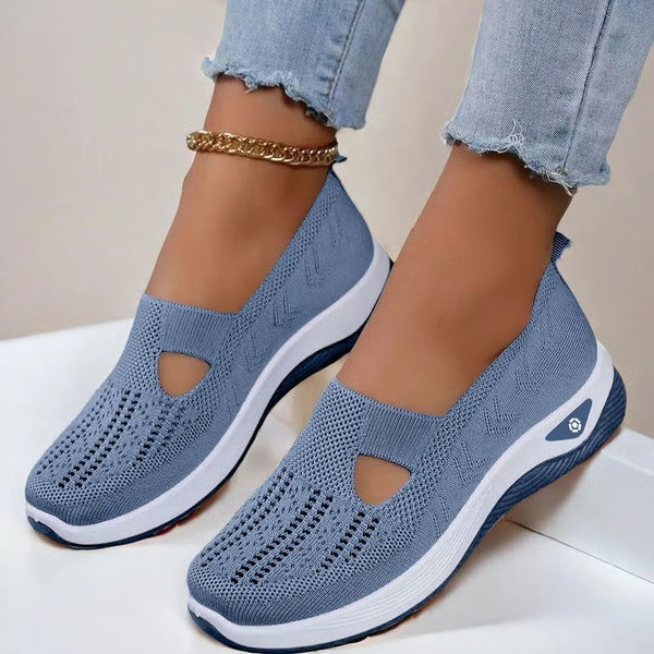 Shoes For Seniors Soft Sole Non-Slip Lightweight Comfortable Slip On