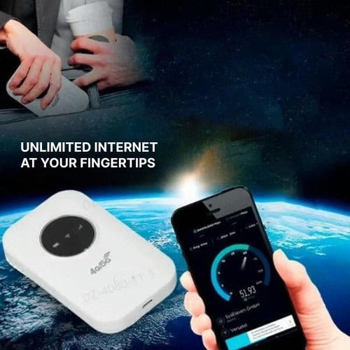 Portable WiFi Router With Long Battery Life And Dual-Band Support