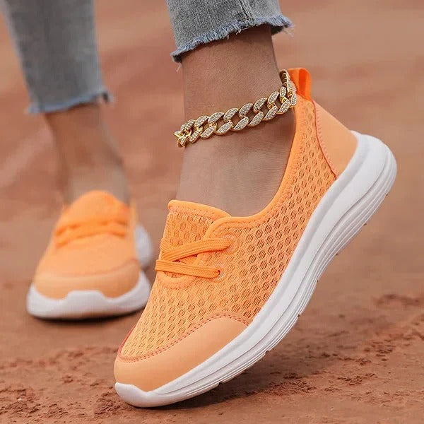 Women's Supportive Comfort Walking Shoes With Mesh Upper And Soft Sole