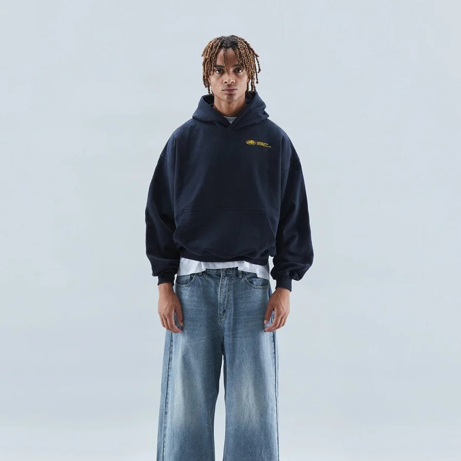 Hoodie Oversized Casual Cotton Blend Relaxed Fit Pullover For Everyday Wear