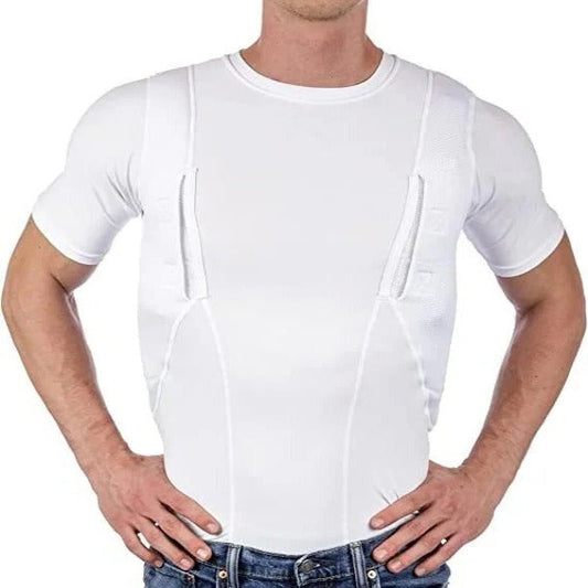 Concealment T-Shirt With Discreet Hidden Pockets For Everyday Wear