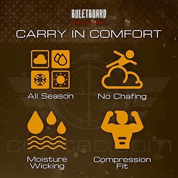 Concealment T-Shirt With Discreet Hidden Pockets For Everyday Wear