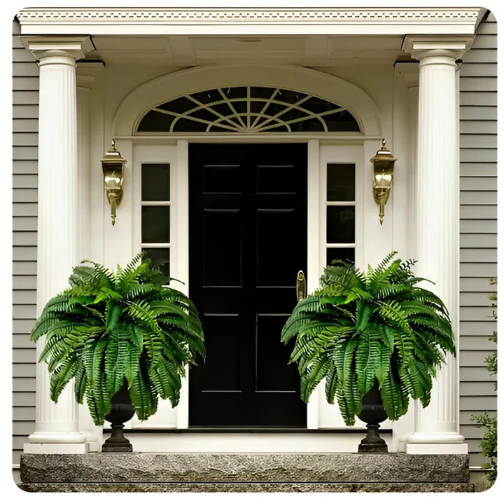 Artificial Boston Fern Plant for Porch, Balcony and Patio Displays