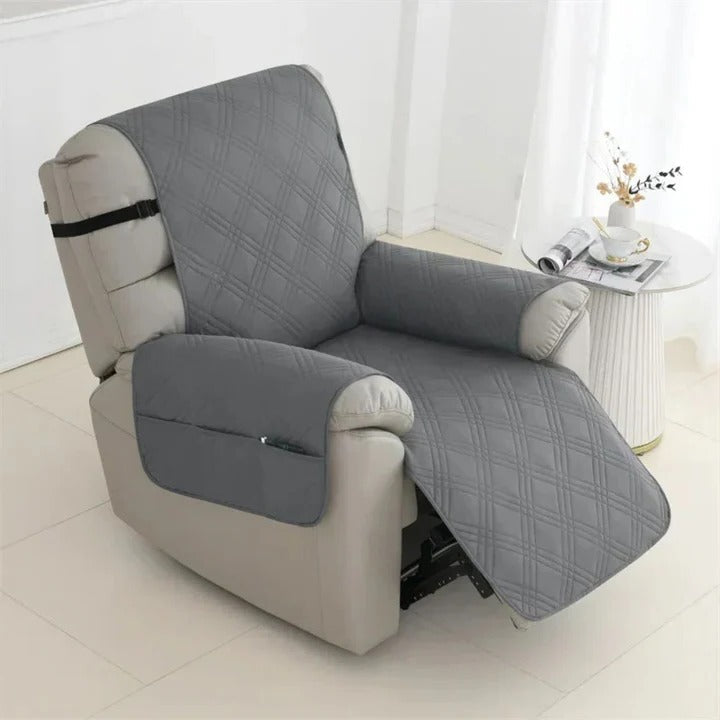 Recliner Cover Quilted, Waterproof, Non-Slip With Elastic Straps