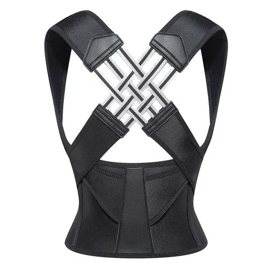 Posture Support Brace With Adjustable Fit For Daily Back And Shoulder Alignment