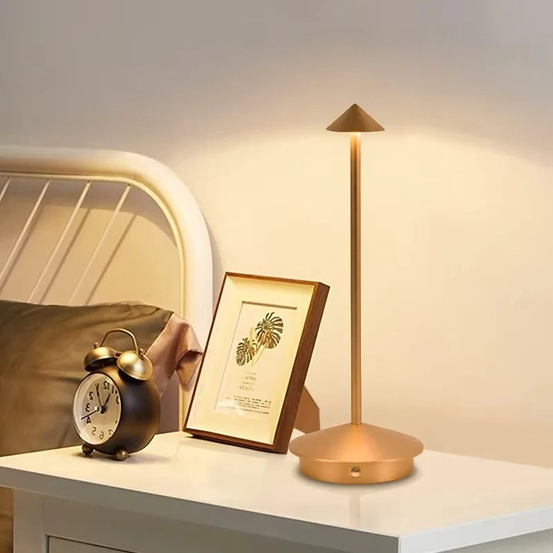 Cordless LED Desk Lamp With Touch Control And Three Dimmable Settings