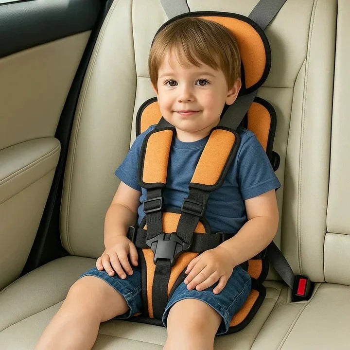 Child Travel Car Seat With Safety Harness For Secure Vehicle Use