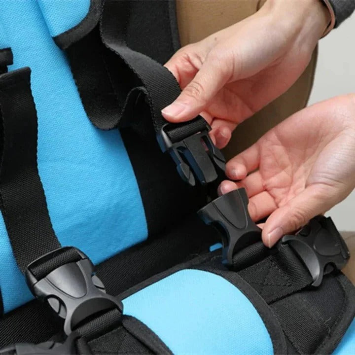Child Travel Car Seat With Safety Harness For Secure Vehicle Use
