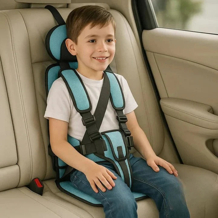 Child Travel Car Seat With Safety Harness For Secure Vehicle Use