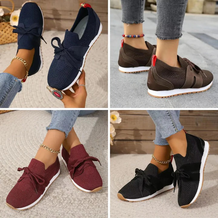 Supportive Sneakers For Foot Comfort With Breathable Mesh Upper