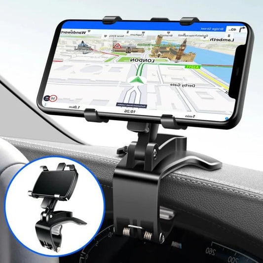 Car Phone Holder With Wireless Charging, Magnetic Mount, Adjustable Arm