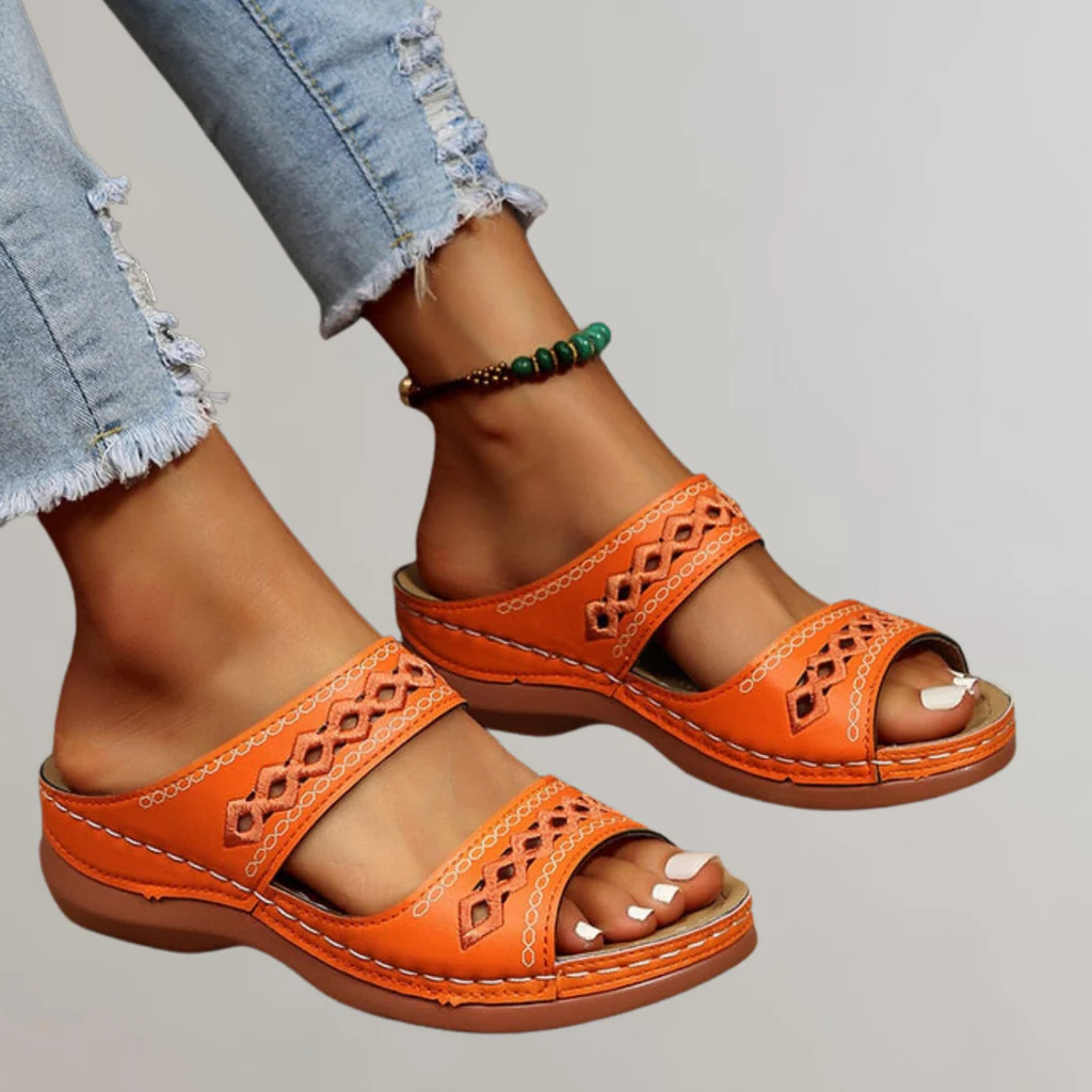 Women's Supportive Summer Sandals With Arch Support And Cushioned Footbed