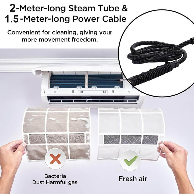 Steam Cleaner 2500W High-Pressure Steam Cleaning Kit With Gloves