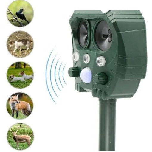 Snake Repeller Ultrasonic Solar Powered Outdoor Yard Garden Electronic Device