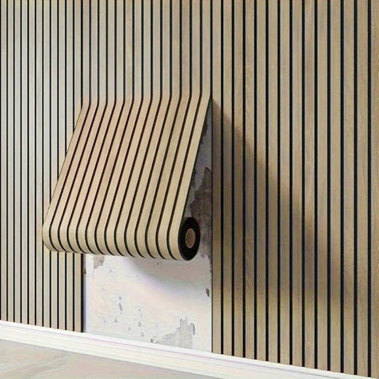 3D PVC Wall Panels Peel And Stick Textured Wood Grain Finish