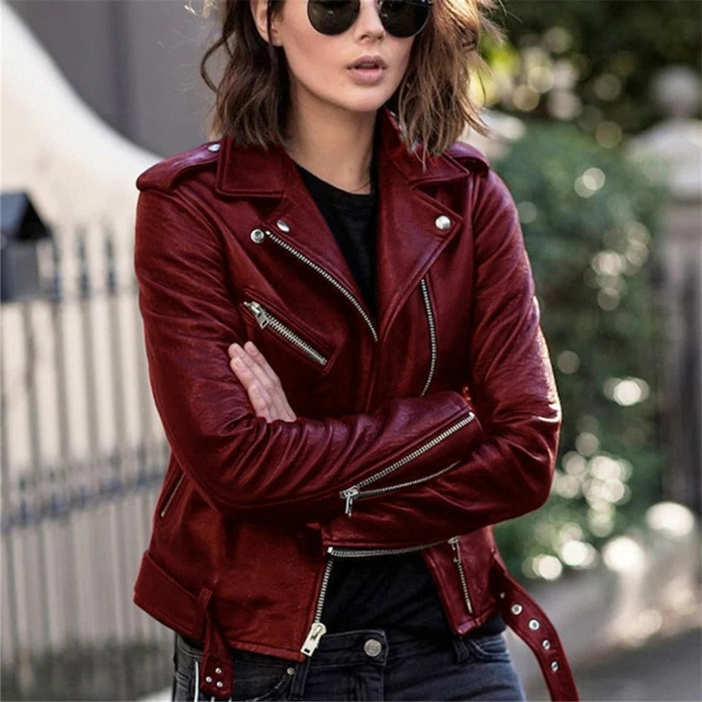 Leather Jacket In Great Colors, High-Quality Construction And Finish