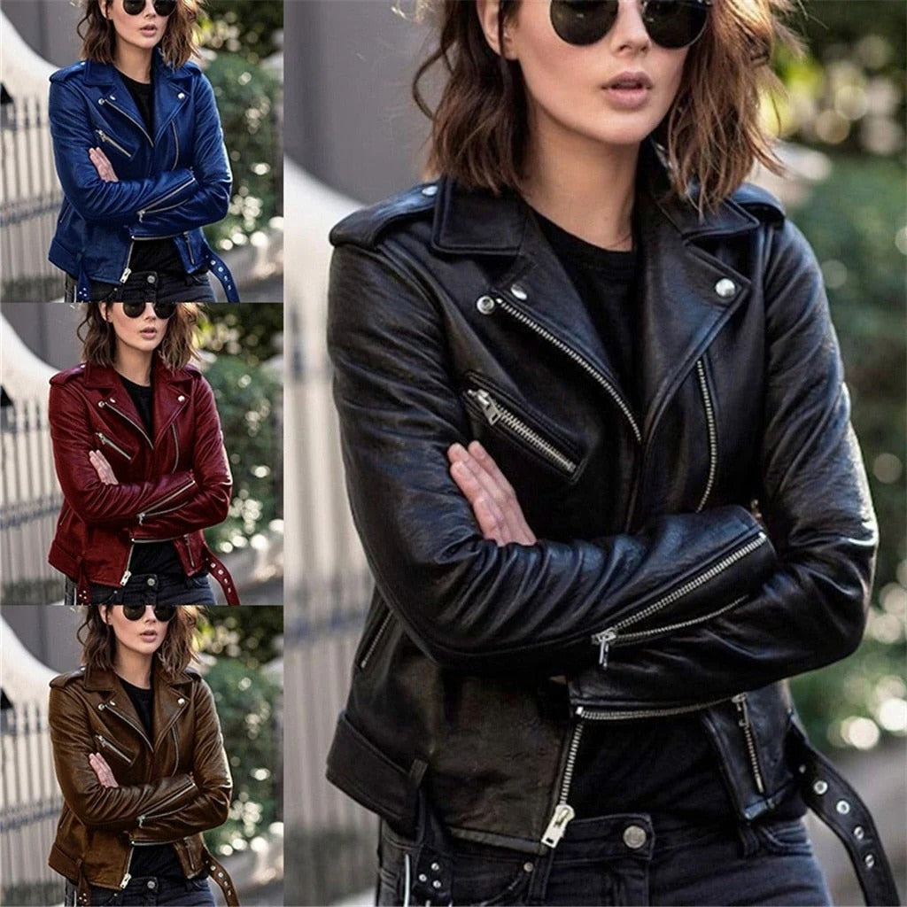 Leather Jacket In Great Colors, High-Quality Construction And Finish