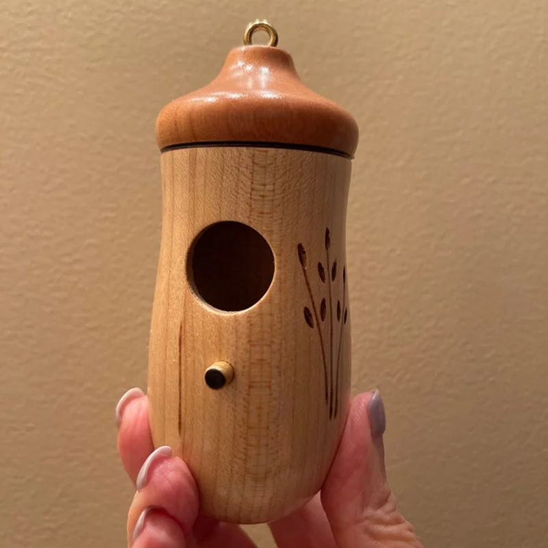Wooden Hummingbird House Nesting Box For Garden Nature Lovers
