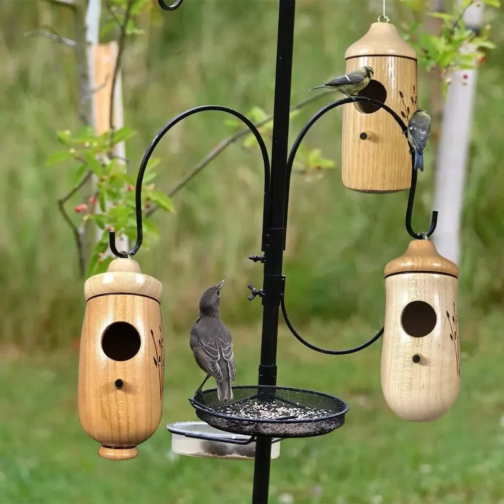 Wooden Hummingbird House Nesting Box For Garden Nature Lovers