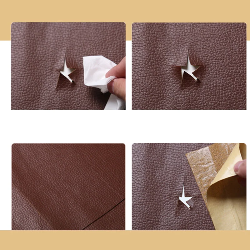 Leather Sofa Repair Patch Self-Adhesive Cuttable Refinisher 19.7 x 53.9 Inches