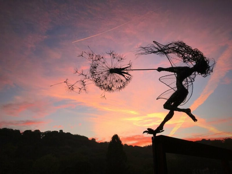 Garden Decoration Naughty Dancing Spirits Wonderland Outdoor Yard Statue