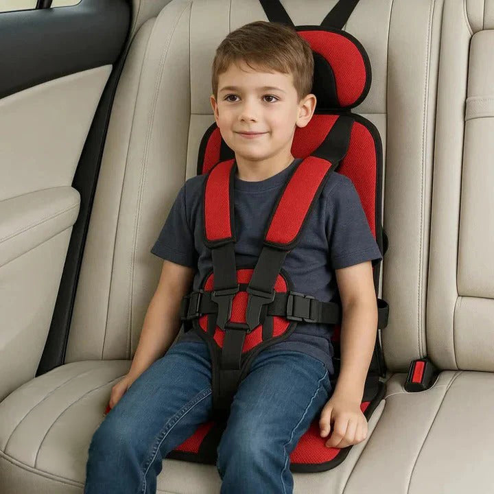 Child Travel Car Seat With Safety Harness For Secure Vehicle Use